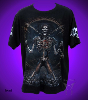 Black Glow T-Shirt - Skelett
