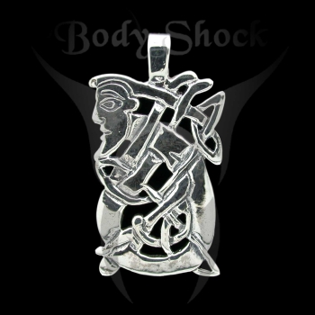 Silberanhänger - Keltisches Amulett