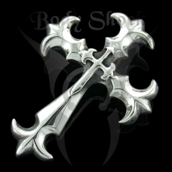 Silberanhänger - Kreuz mit Schwert
