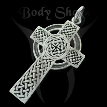 Silberanhänger - Keltisches Kreuz
