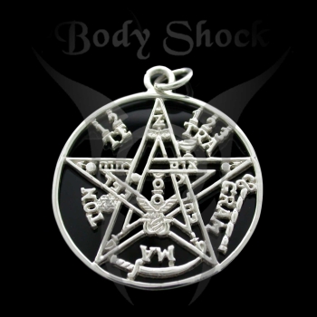 Silberanhänger - Pentagramm