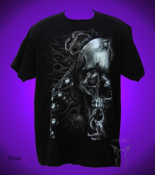 Black Glow T-Shirt - Totenkopf T-Shirt